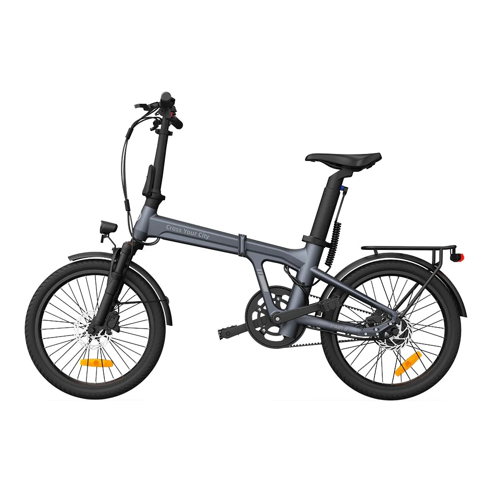 ADO Air 20 Pro Faltbares E-Bike - 250W Motor 36V9.6Ah Batterie 100KM Reichweite Hydraulische Scheibenbremse - Grau
