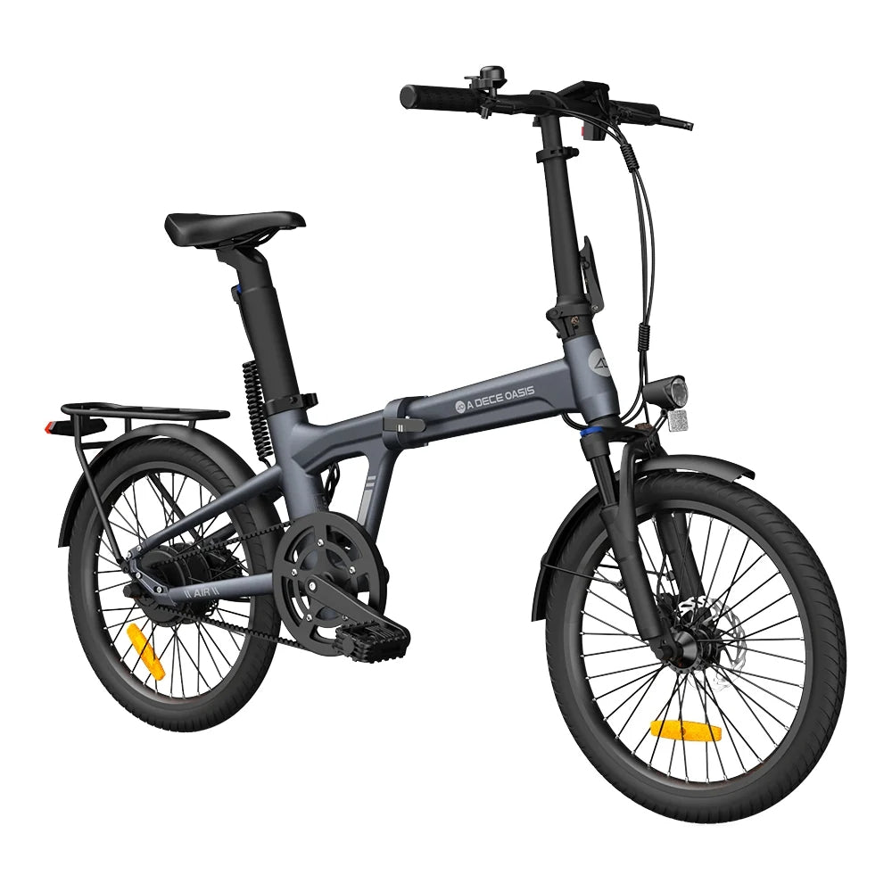 ADO Air 20 Pro Faltbares E-Bike - 250W Motor 36V9.6Ah Batterie 100KM Reichweite Hydraulische Scheibenbremse - Grau