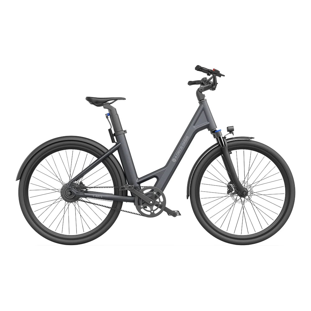 ADO Air 28 Elektrisches Fahrrad - 250W Motor 36V13.5Ah Batterie 100KM Reichweite Hydraulische Scheibenbremse - Grau