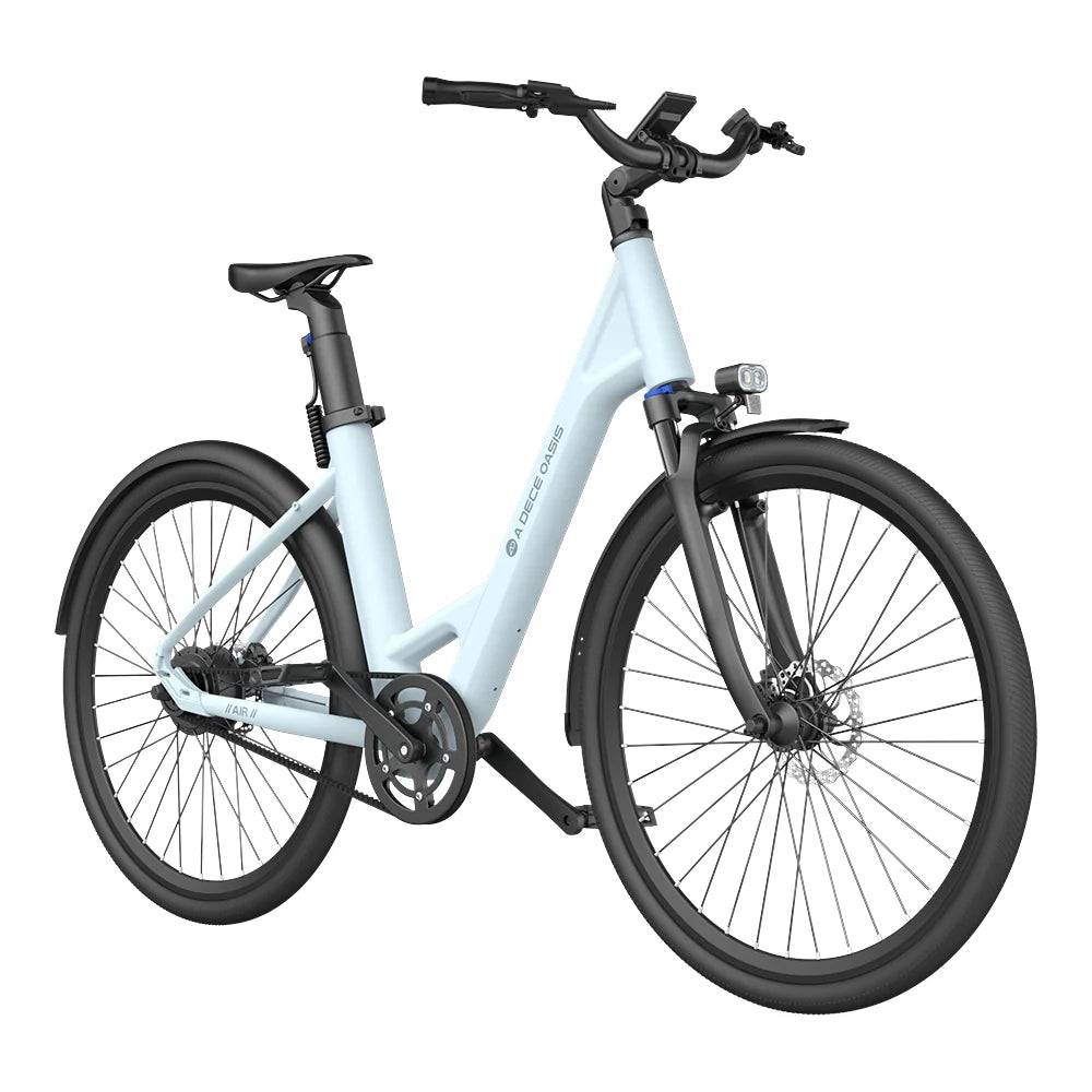 ADO Air 28 Elektrisches Fahrrad - 250W Motor 36V13.5Ah Batterie 100KM Reichweite Hydraulische Scheibenbremse - Blau