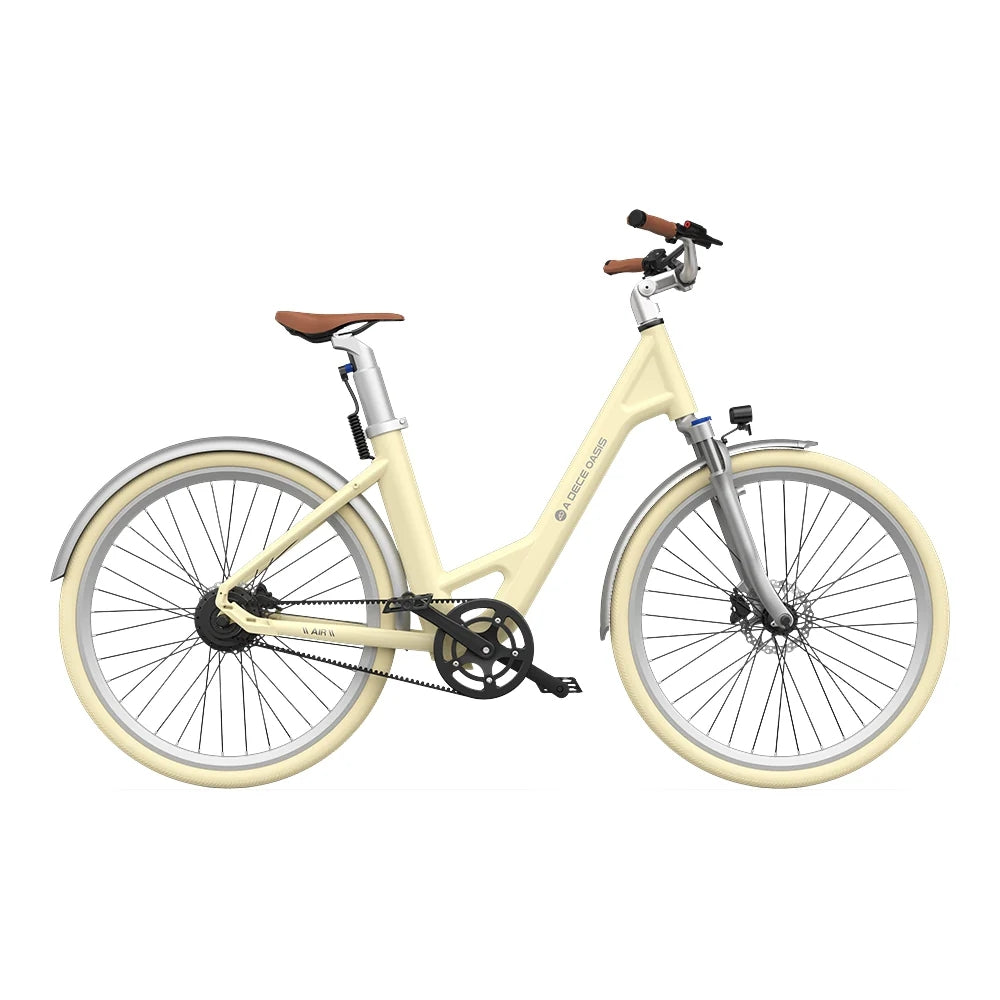 ADO Air 28 Elektrisches Fahrrad - 250W Motor 36V13.5Ah Batterie 100KM Reichweite Hydraulische Scheibenbremse - Gelb