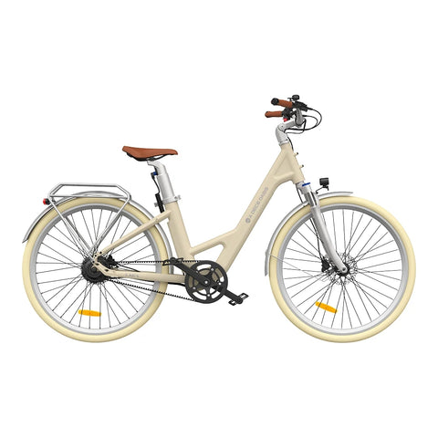 ADO Air 28 Pro Elektrisches Fahrrad - 250W Motor 36V9.6Ah Batterie 100KM Reichweite Hydraulische Scheibenbremse - Beige