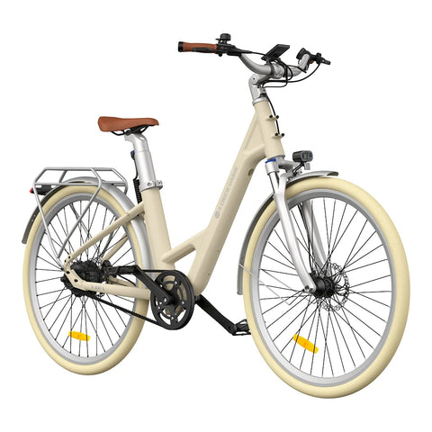 ADO Air 28 Pro Elektrisches Fahrrad - 250W Motor 36V9.6Ah Batterie 100KM Reichweite Hydraulische Scheibenbremse - Beige