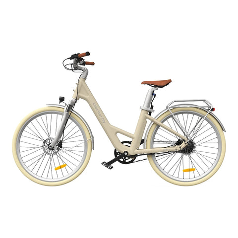 ADO Air 28 Pro Elektrisches Fahrrad - 250W Motor 36V9.6Ah Batterie 100KM Reichweite Hydraulische Scheibenbremse - Beige