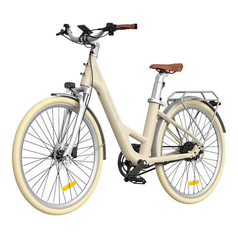 ADO Air 28 Pro Elektrisches Fahrrad - 250W Motor 36V9.6Ah Batterie 100KM Reichweite Hydraulische Scheibenbremse - Beige