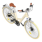 ADO Air 28 Pro Elektrisches Fahrrad - 250W Motor 36V9.6Ah Batterie 100KM Reichweite Hydraulische Scheibenbremse - Beige