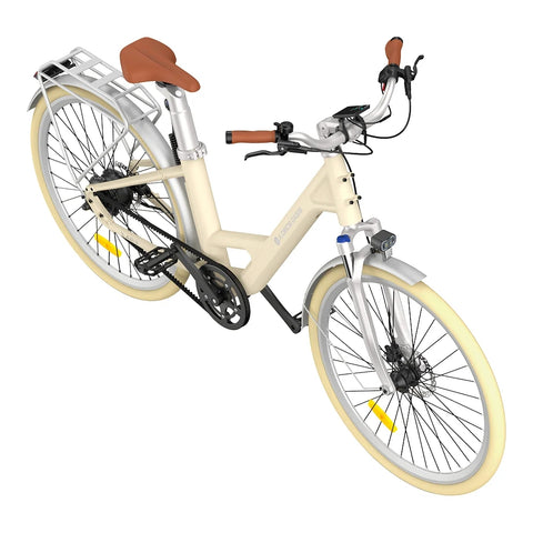 ADO Air 28 Pro Elektrisches Fahrrad - 250W Motor 36V9.6Ah Batterie 100KM Reichweite Hydraulische Scheibenbremse - Beige