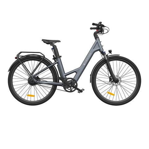 ADO Air 28 Pro Elektrisches Fahrrad - 250W Motor 36V9.6Ah Batterie 100KM Reichweite Hydraulische Scheibenbremse - Grau
