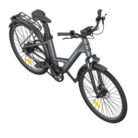 ADO Air 28 Pro Elektrisches Fahrrad - 250W Motor 36V9.6Ah Batterie 100KM Reichweite Hydraulische Scheibenbremse - Grau