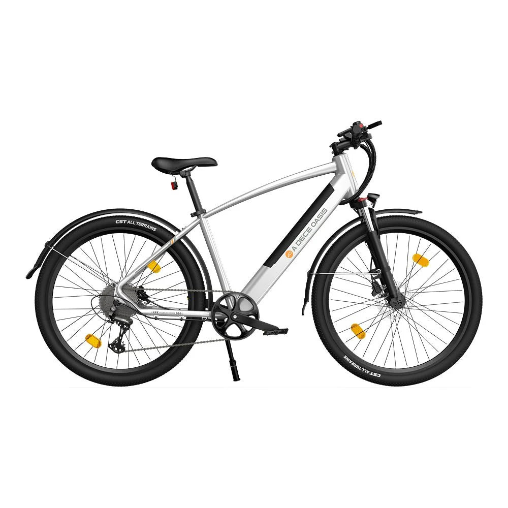 ADO DECE 300C Elektrisches Fahrrad - 250W Motor 36V10.4Ah Batterie 90KM Reichweite Hydraulische Scheibenbremse - Silber