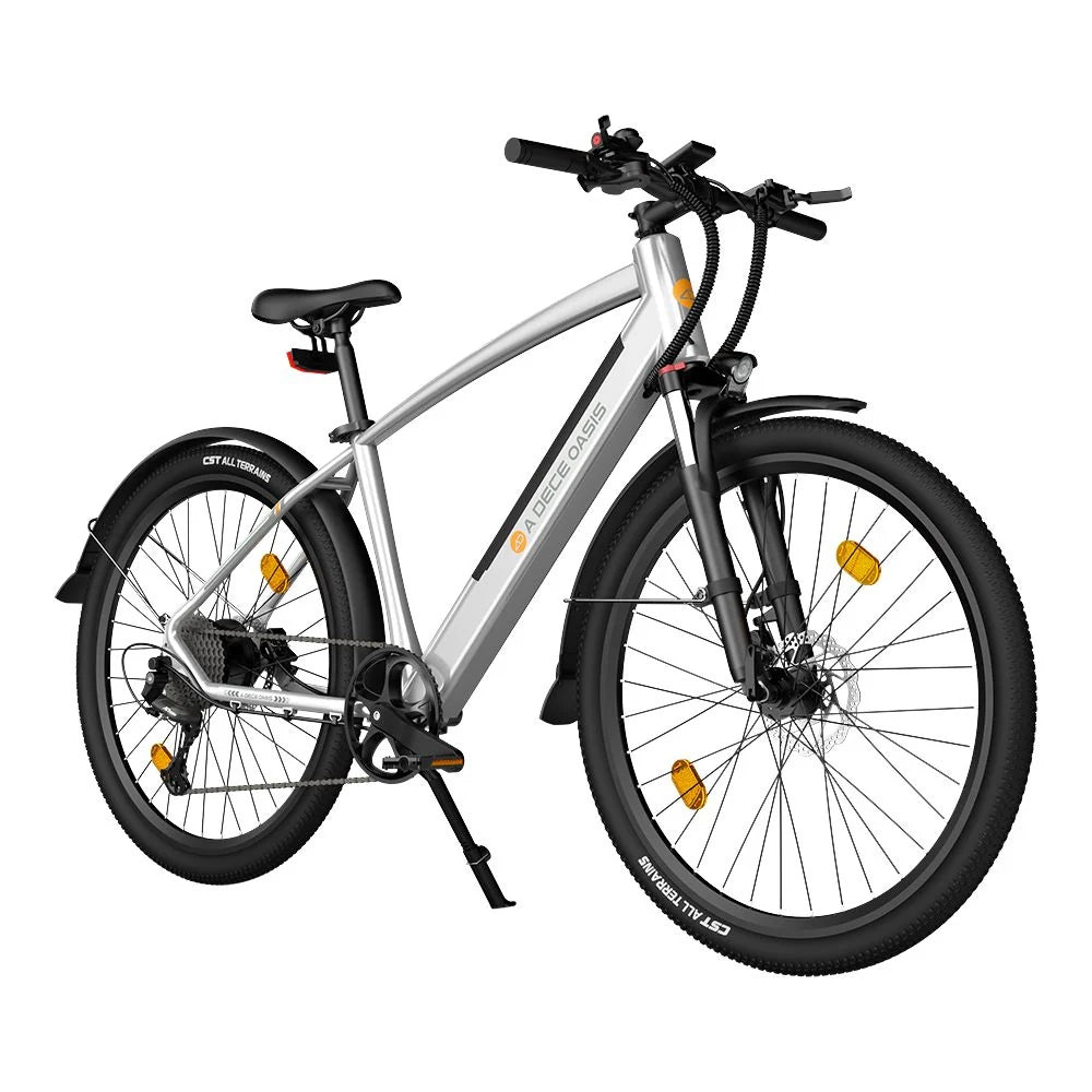 ADO DECE 300C Elektrisches Fahrrad - 250W Motor 36V10.4Ah Batterie 90KM Reichweite Hydraulische Scheibenbremse - Silber