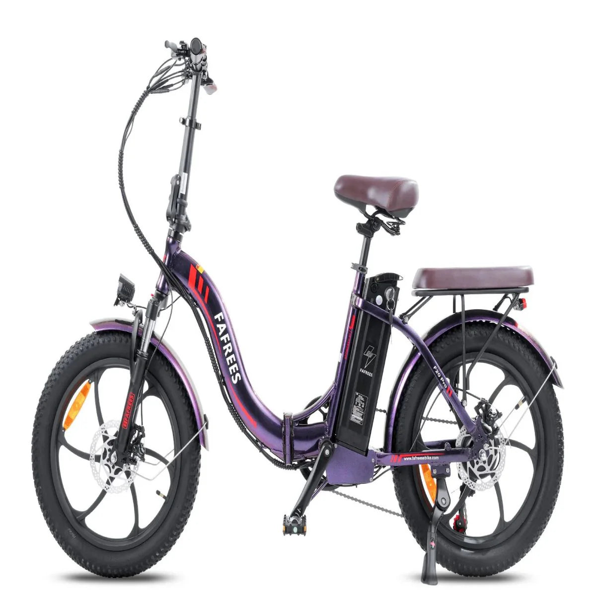 Elektrisches Fahrrad FAFREES F20 Pro | 250W Motor 648WH Batterie 80KM Reichweite | Strahlendes Lila