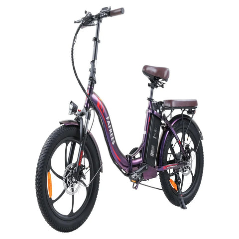 Elektrisches Fahrrad FAFREES F20 Pro | 250W Motor 648WH Batterie 80KM Reichweite | Strahlendes Lila