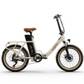 ONESPORT OT16-2 Electric Bicycle - 20" Wheels 250W Motor 48V17Ah Battery 60KM Range - White