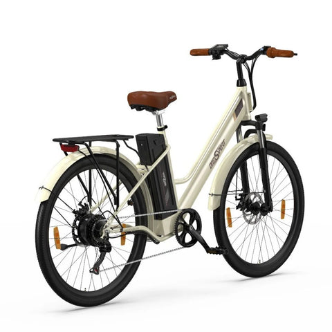 ONESPORT OT18-3 Elektrisches Fahrrad - 26" Räder 250W Motor 36V14.4Ah Batterie 40KM Reichweite - Weiß
