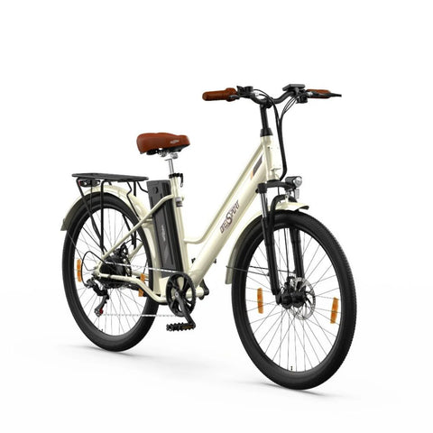 ONESPORT OT18-3 Elektrisches Fahrrad - 26" Räder 250W Motor 36V14.4Ah Batterie 40KM Reichweite - Weiß
