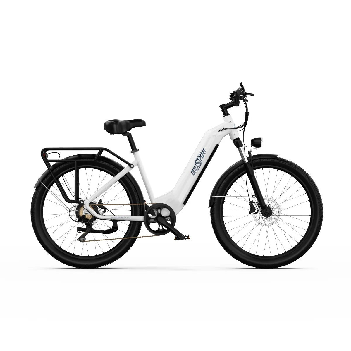 ONESPORT OT05 Electric Bicycle - 27.5" Wheels 250W Motor 36V18.2Ah Battery 60KM Range - White
