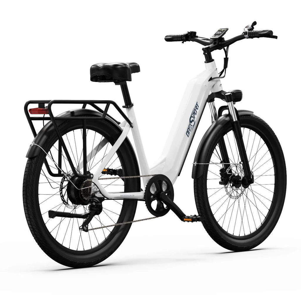 ONESPORT OT05 Electric Bicycle - 27.5" Wheels 250W Motor 36V18.2Ah Battery 60KM Range - White
