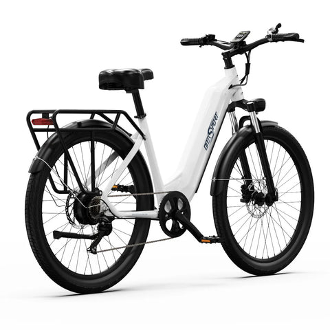 ONESPORT OT05 Elektrisches Fahrrad - 27.5" Räder 250W Motor 36V18.2Ah Batterie 60KM Reichweite - Weiß