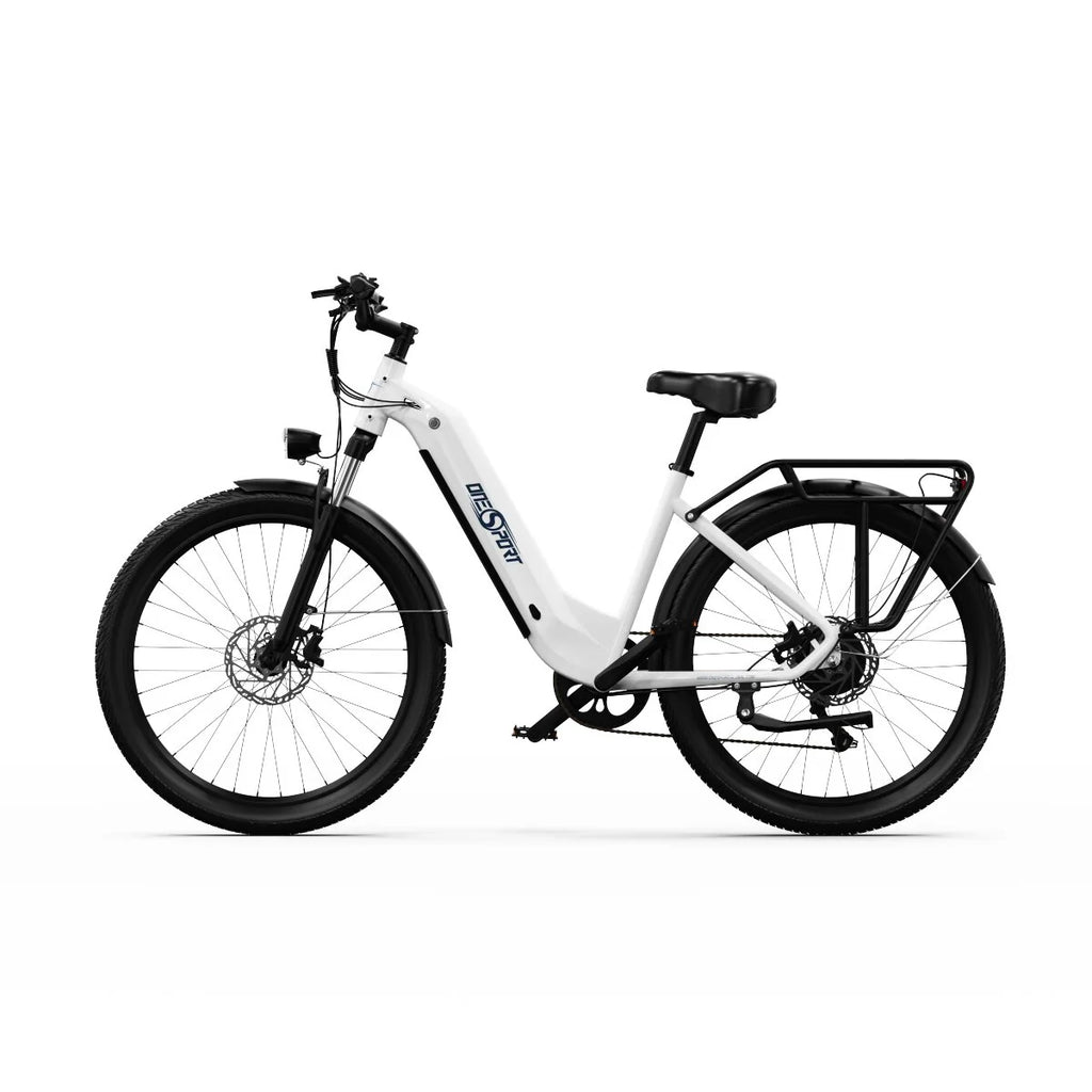 ONESPORT OT05 Electric Bicycle - 27.5" Wheels 250W Motor 36V18.2Ah Battery 60KM Range - White
