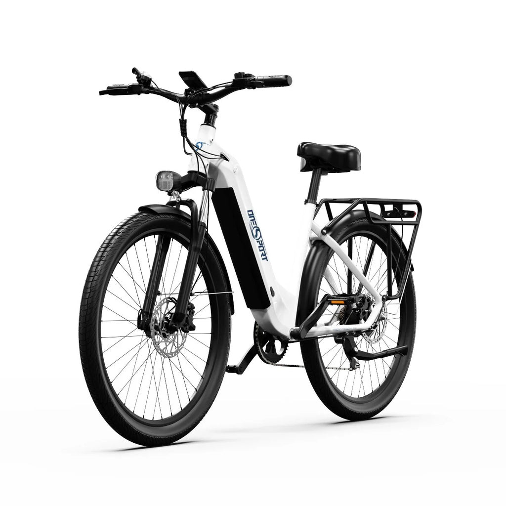 ONESPORT OT05 Electric Bicycle - 27.5" Wheels 250W Motor 36V18.2Ah Battery 60KM Range - White