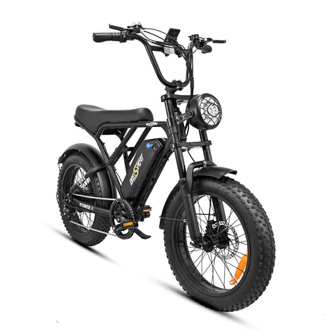 ONESPORT ONES3 Elektrisches Fahrrad - 20" Räder 500W Motor 48V17Ah Batterie 50KM Reichweite - Schwarz