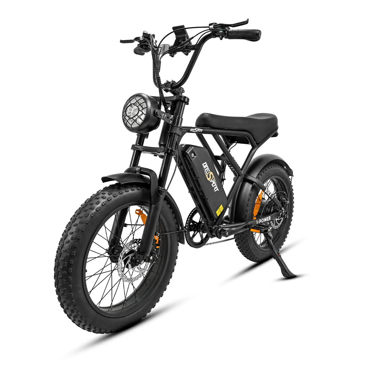 ONESPORT ONES3 Electric Bicycle - 20" Wheels 500W Motor 48V17Ah Battery 50KM Range - Black