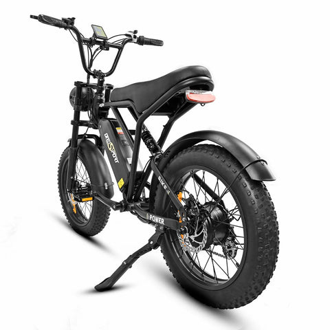 ONESPORT ONES3 Elektrisches Fahrrad - 20" Räder 500W Motor 48V17Ah Batterie 50KM Reichweite - Schwarz