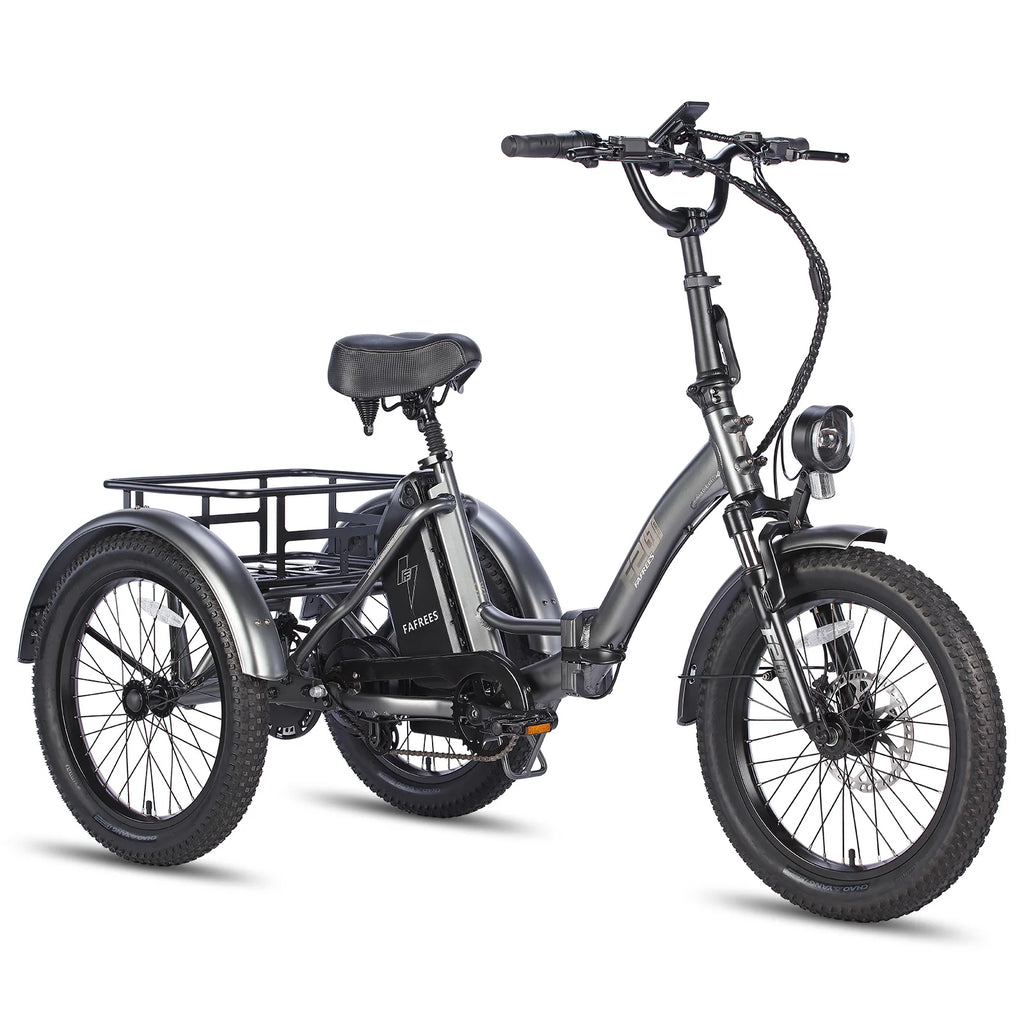 FAFREES F20 Mate Vélo électrique - Moteur 500W Batterie 48V18.2AH Autonomie 110KM - Gris