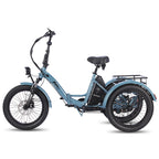 FAFREES F20 Mate Electric Bike - 500W Motor 48V18.2AH Battery 110KM Range - Grey Blue