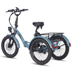 FAFREES F20 Mate Electric Bike - 500W Motor 48V18.2AH Battery 110KM Range - Grey Blue