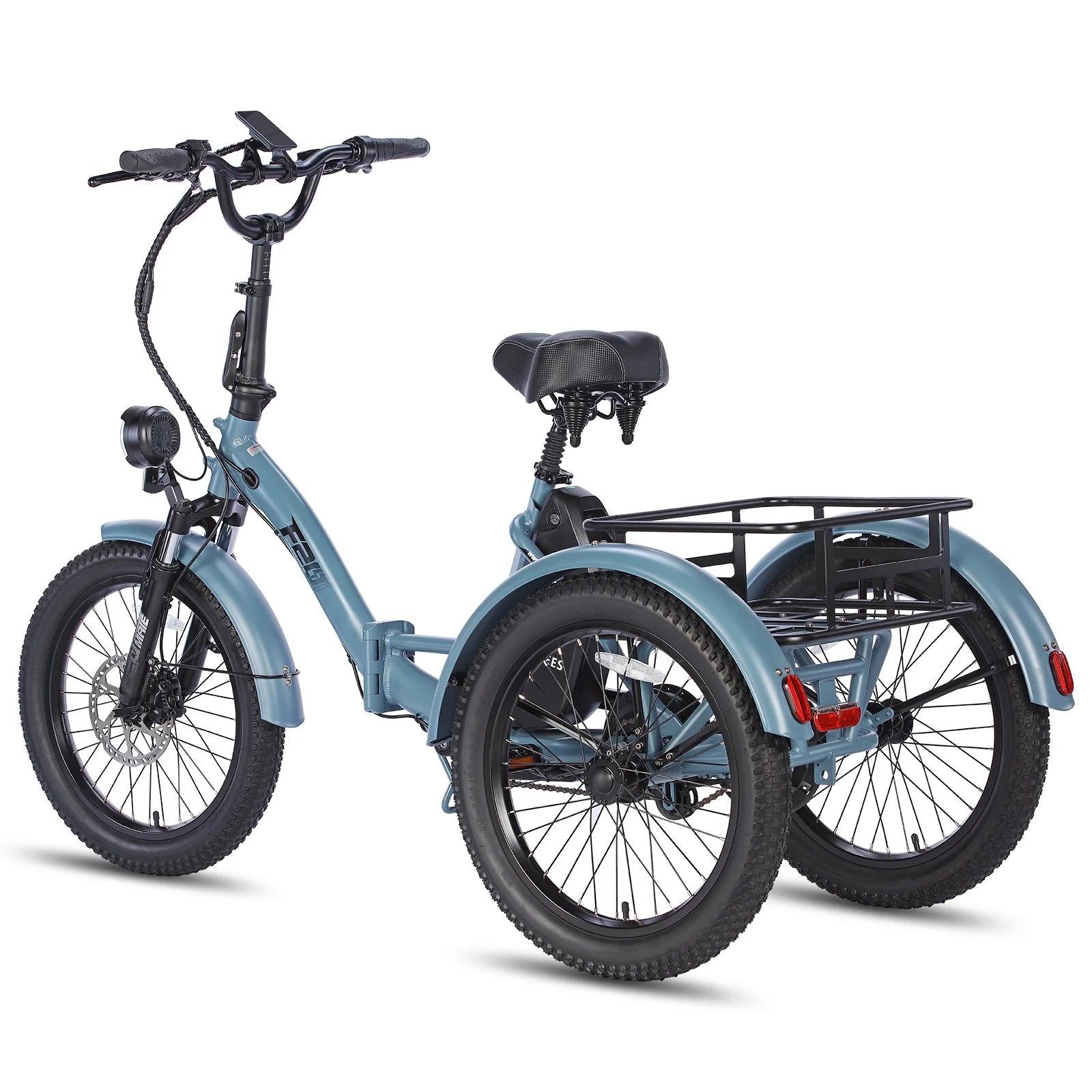 FAFREES F20 Mate Electric Bike - 500W Motor 48V18.2AH Battery 110KM Range - Grey Blue