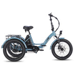 FAFREES F20 Mate Electric Bike - 500W Motor 48V18.2AH Battery 110KM Range - Grey Blue