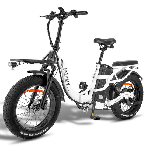 FAFREES F20 X-MAX Elektrisches Bike - 750W Motor 48V30AH Batterie 180KM Reichweite - Weiß