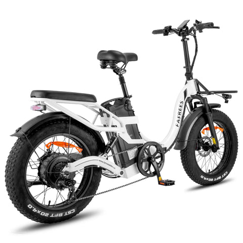 FAFREES F20 X-MAX Elektrisches Bike - 750W Motor 48V30AH Batterie 180KM Reichweite - Weiß