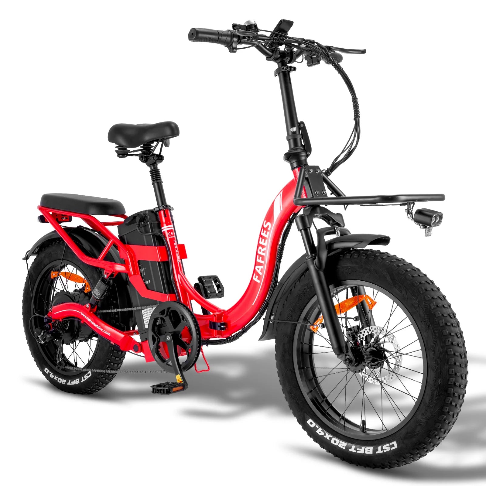 FAFREES F20 X-MAX Electric Bike - 750W Motor 48V30AH Battery 180KM Range - Red