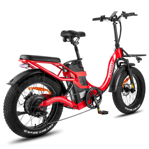 FAFREES F20 X-MAX Elektrisches Bike - 750W Motor 48V30AH Batterie 180KM Reichweite - Rot
