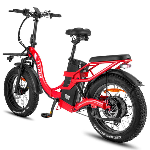 FAFREES F20 X-MAX Elektrisches Bike - 750W Motor 48V30AH Batterie 180KM Reichweite - Rot