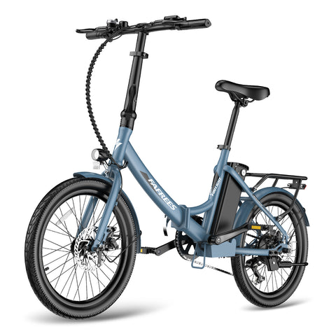 FAFREES F20 Light 16.75AH Elektrisches Bike - 250W Motor 36V16.75Ah Batterie 130KM Reichweite - Grau Blau