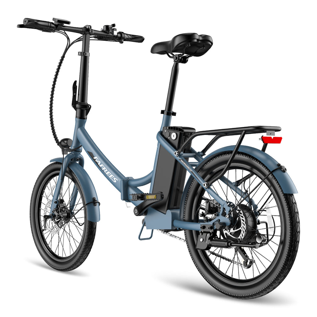 FAFREES F20 Light Vélo électrique 16,75 Ah - Moteur 250 W Batterie 36 V 16,75 Ah Autonomie 130 km - Gris Bleu