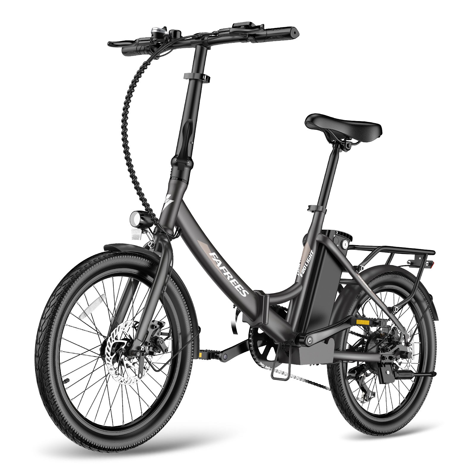 FAFREES F20 Light Vélo électrique 16,75Ah - Moteur 250W Batterie 36V16.75Ah Autonomie 130KM - Noir