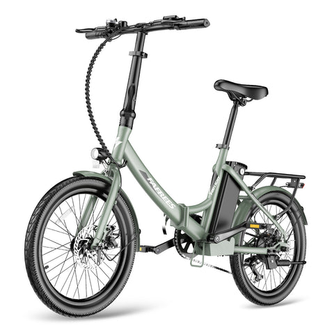 FAFREES F20 Light 16.75AH Elektrisches Bike - 250W Motor 36V16.75Ah Batterie 130KM Reichweite - Dunkelgrün