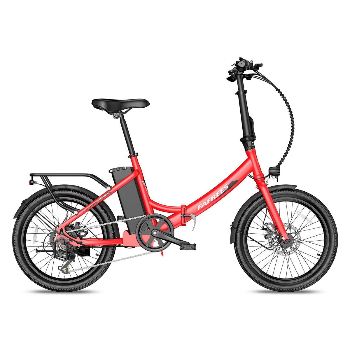 FAFREES F20 Light 16.75AH Elektrisches Bike - 250W Motor 36V16.75Ah Batterie 130KM Reichweite - Rot