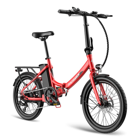 FAFREES F20 Light 16.75AH Elektrisches Bike - 250W Motor 36V16.75Ah Batterie 130KM Reichweite - Rot