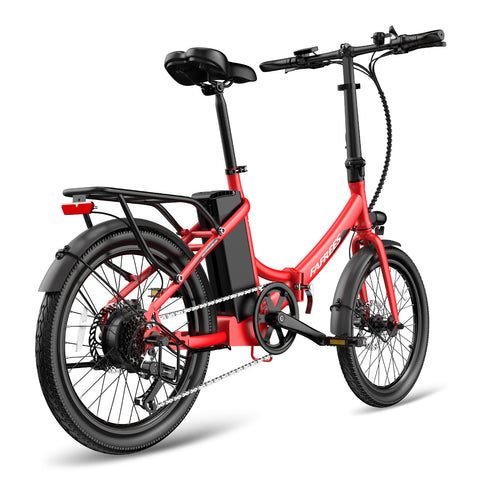 FAFREES F20 Light 16.75AH Elektrisches Bike - 250W Motor 36V16.75Ah Batterie 130KM Reichweite - Rot