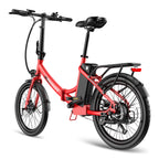 Vélo électrique FAFREES F20 Light 16.75AH - Moteur 250W Batterie 36V16.75Ah Autonomie 130KM - Rouge