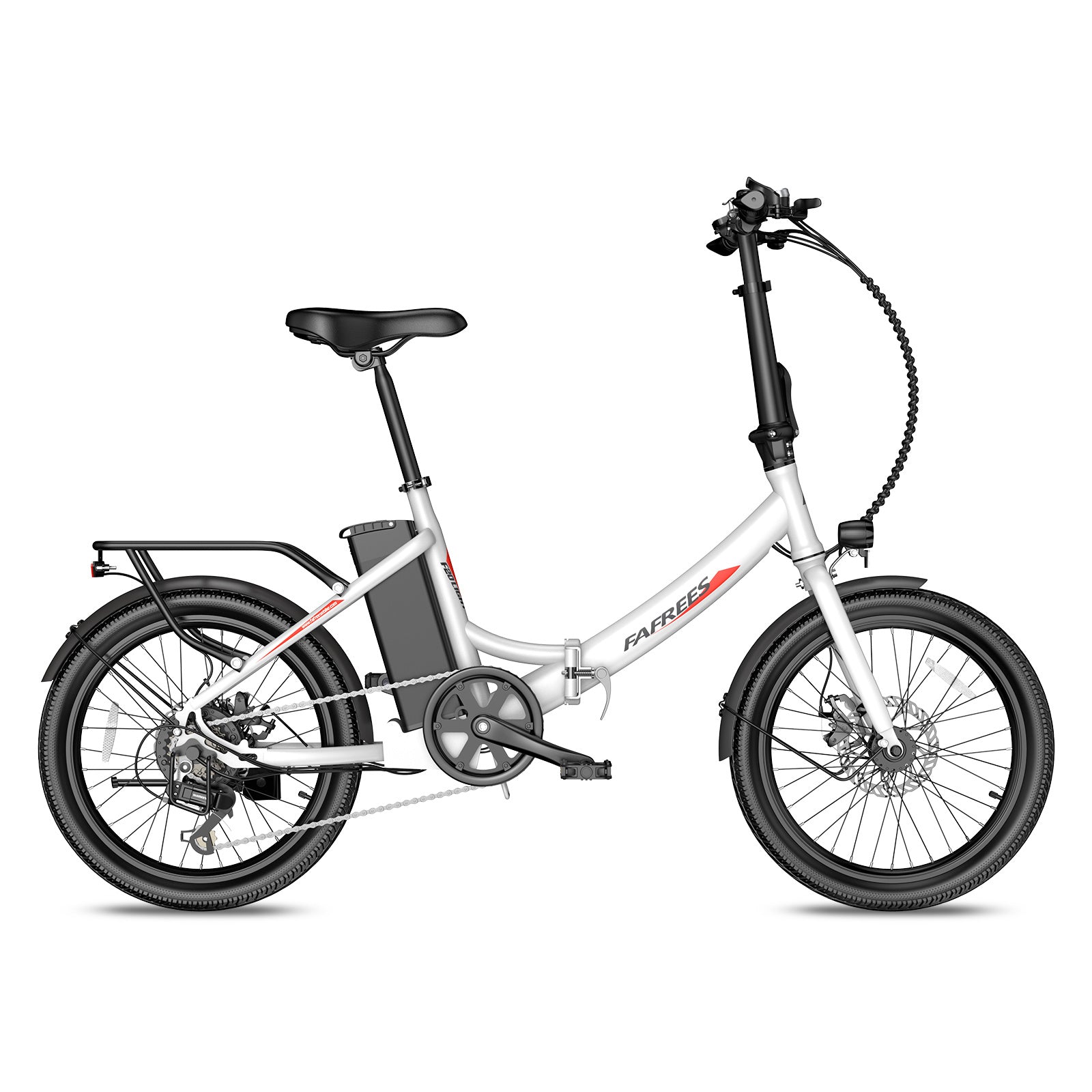 FAFREES F20 Light Vélo électrique 16,75 AH - Moteur 250 W Batterie 36 V 16,75 Ah Autonomie 130 km - Blanc