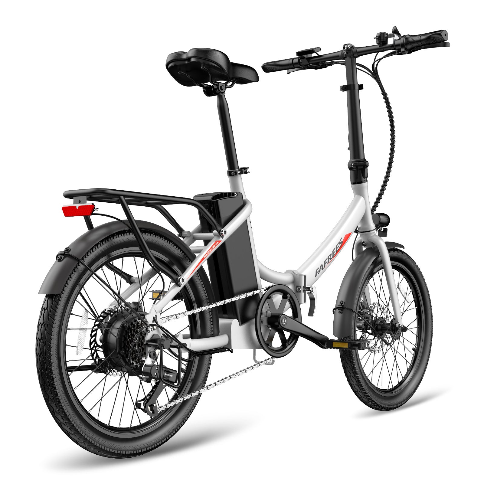 FAFREES F20 Light Vélo électrique 16,75 AH - Moteur 250 W Batterie 36 V 16,75 Ah Autonomie 130 km - Blanc