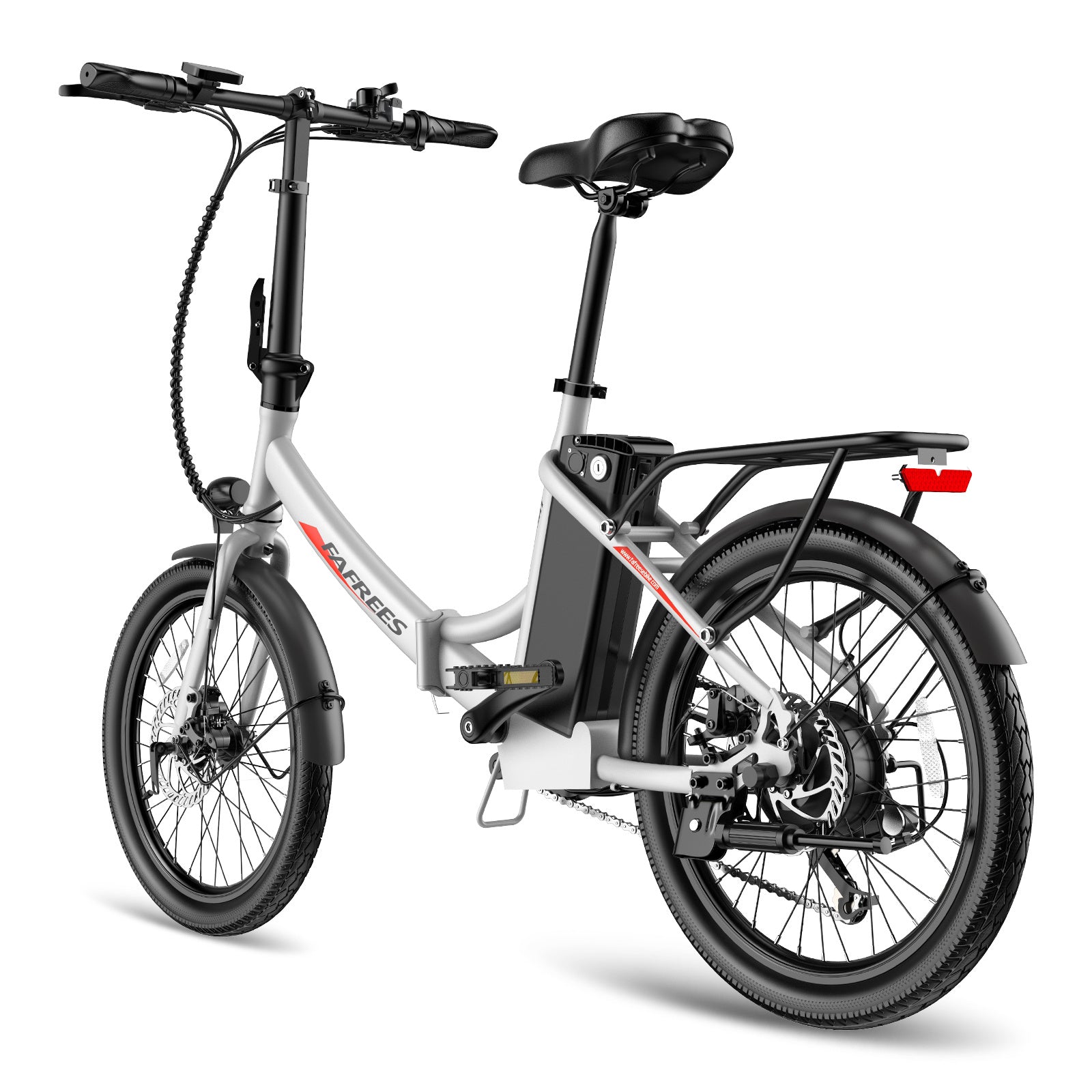 FAFREES F20 Light Vélo électrique 16,75 AH - Moteur 250 W Batterie 36 V 16,75 Ah Autonomie 130 km - Blanc