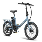 FAFREES F20 Lasting Electric Bike - 250W Motor 36V18.2Ah Battery 120KM Range - Grey Blue